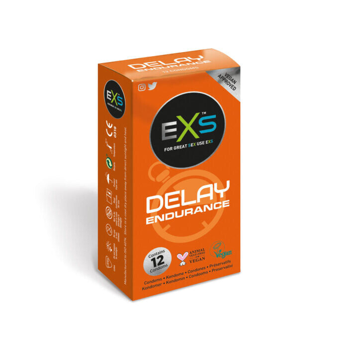 EXS Delay Endurance Condoms 12 Pack - UABDSM