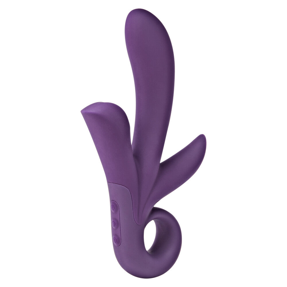 ToyJoy Trinity Triple Pleasure Vibrator Purple - UABDSM