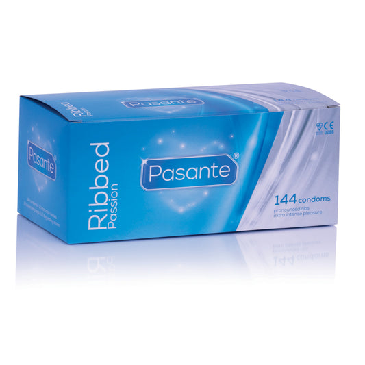 Pasante Ribbed Condoms 144 Pcs - UABDSM