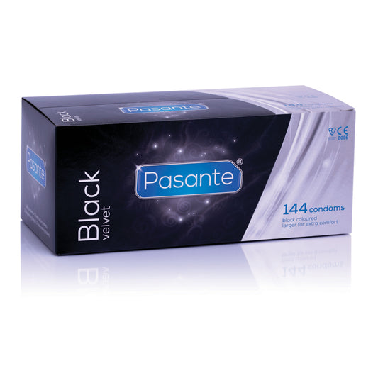 Pasante Black Velvet Condoms 144pcs - UABDSM
