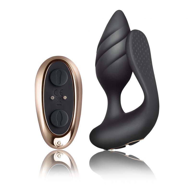 Rocks-Off - Cocktail Couples Vibrator - Black - UABDSM