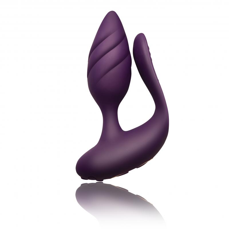 Rocks-Off - Cocktail Couples Vibrator - Burgundy - UABDSM