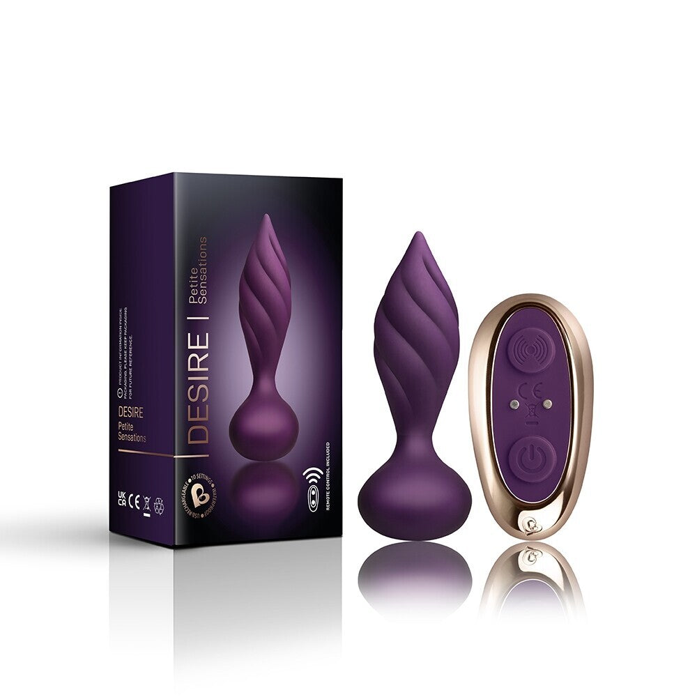 Rocks Off Petite Sensations Desire Butt Plug Purple - UABDSM