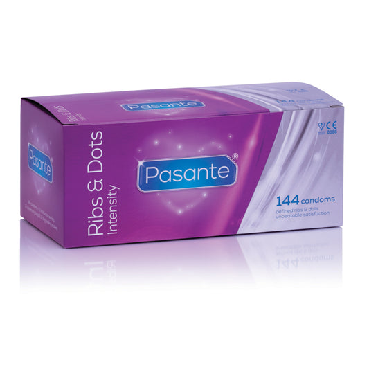 Pasante Ribs & Dots Intensity Condoms 144pcs - UABDSM