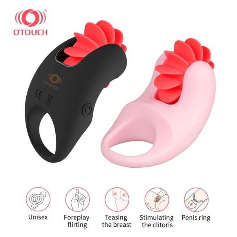 OTOUCH - 12 Kiss Silicone Vibrating Cock Ring - UABDSM