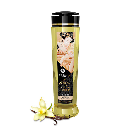 Shunga Massage Oil Desire Vanilla Fetish 240ml - UABDSM