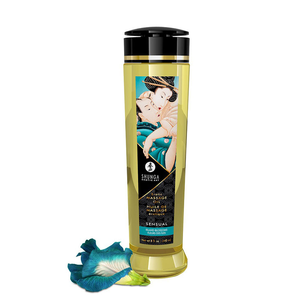 Shunga Massage Oil Sensual Island Blossoms 240ml - UABDSM