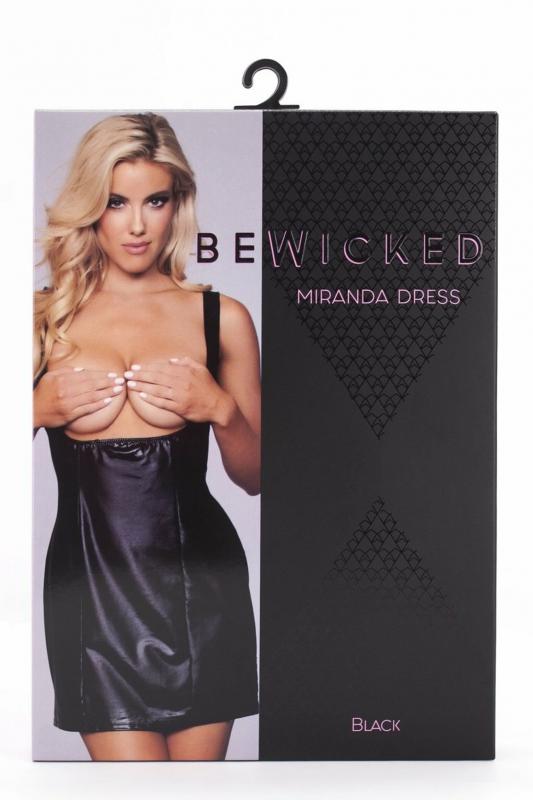 Miranda Wetlook Dress - Black - UABDSM