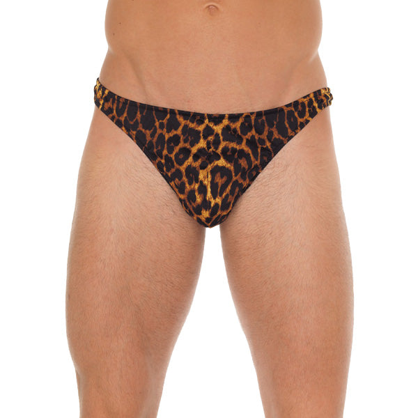 Mens Leopard Print G-String - UABDSM