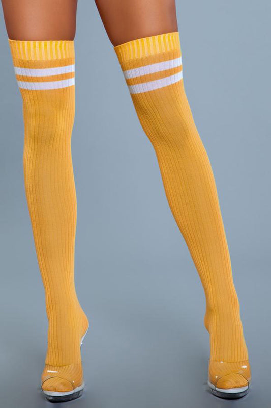 Going Pro Thigh High Stockings - Yellow - UABDSM
