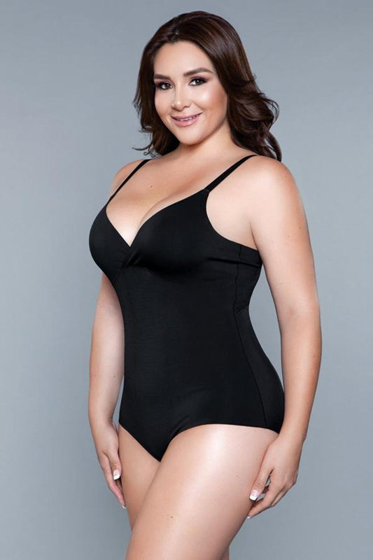 What Waist Corrective Bodysuit - Black - UABDSM