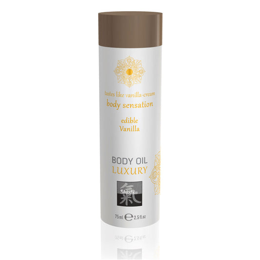 Shiatsu Luxury Body Oil Edible Vanilla 75ml - UABDSM