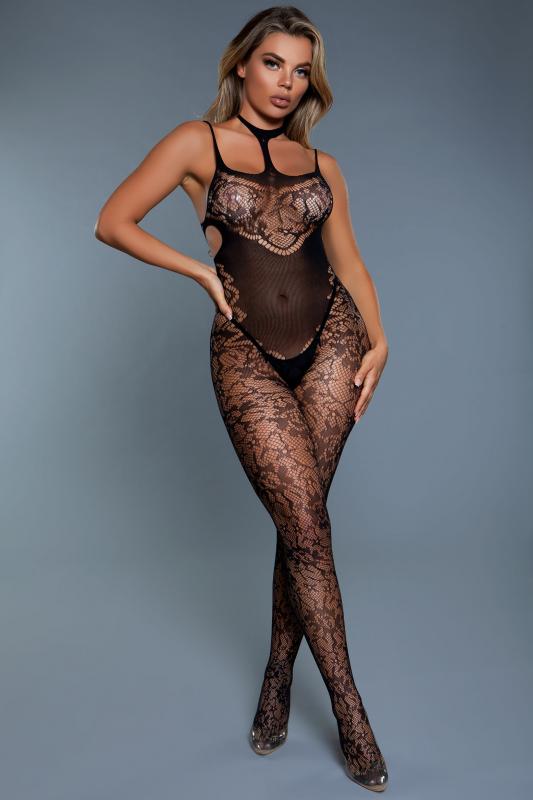 Midnight Desire Sexy Catsuit - Black - UABDSM