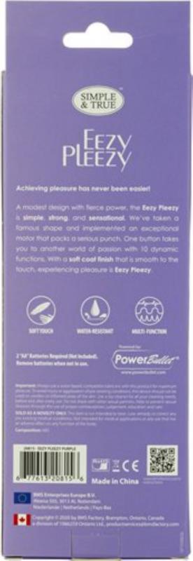 Eezy Pleezy Bullet Vibrator - Purple - UABDSM