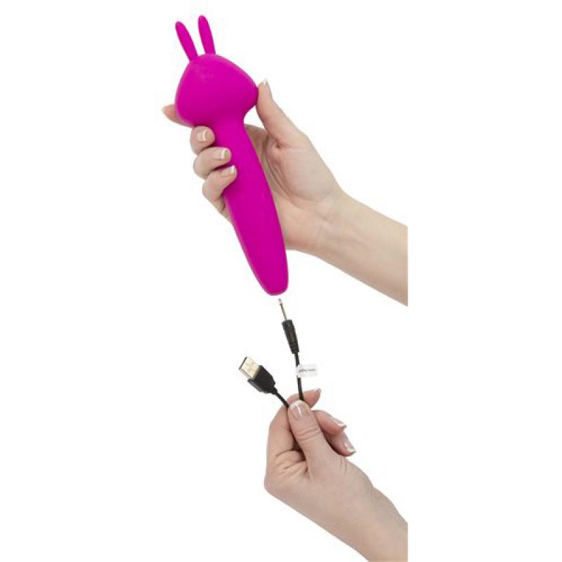 Vibez Rabbit Wand Vibrator - Pink - UABDSM