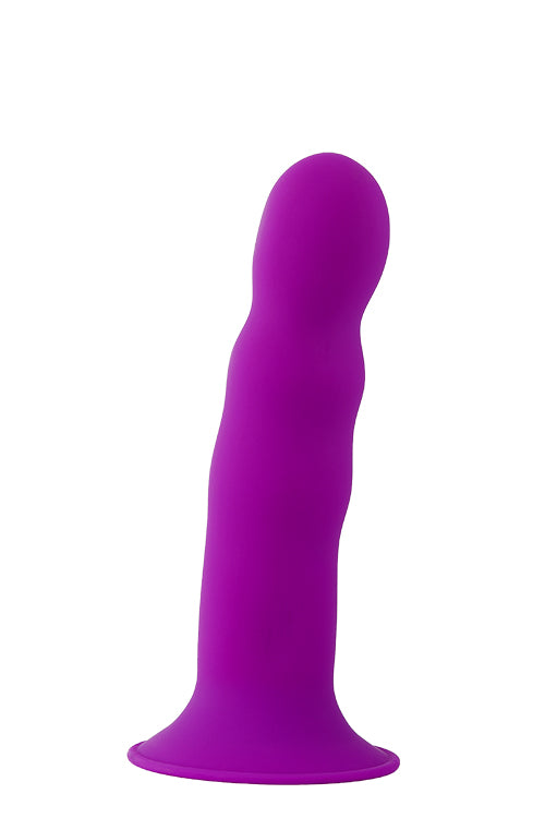 Solid Love Premium Ribbed Dildo Purple