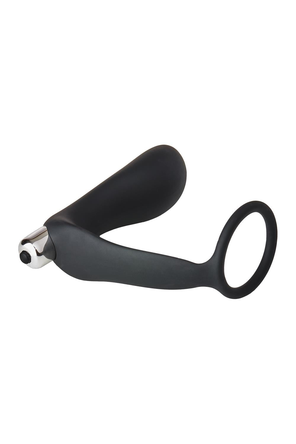 Fantasstic Vibrating Anal Plug With Cockring Black