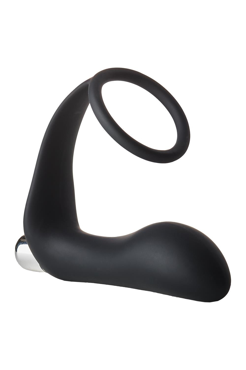 Fantasstic Vibrating Anal Plug With Cockring Black