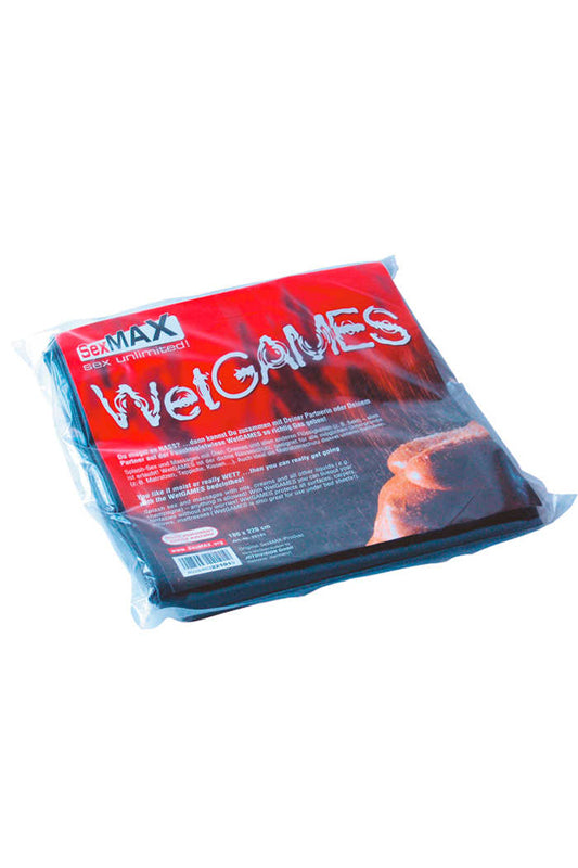 SexMAX WetGAMES Vinyl Sheet 180 X 220 Cm - Black - UABDSM