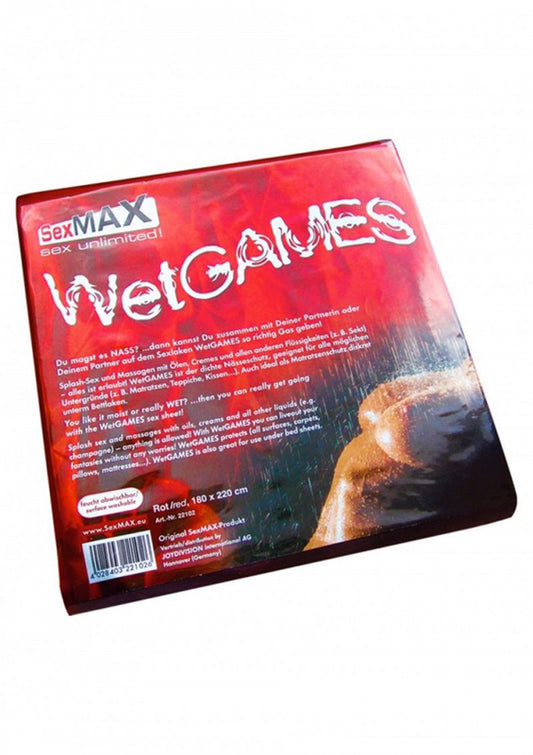 SexMAX WetGAMES Vinyl Sheet 180 X 220 Cm - Red - UABDSM