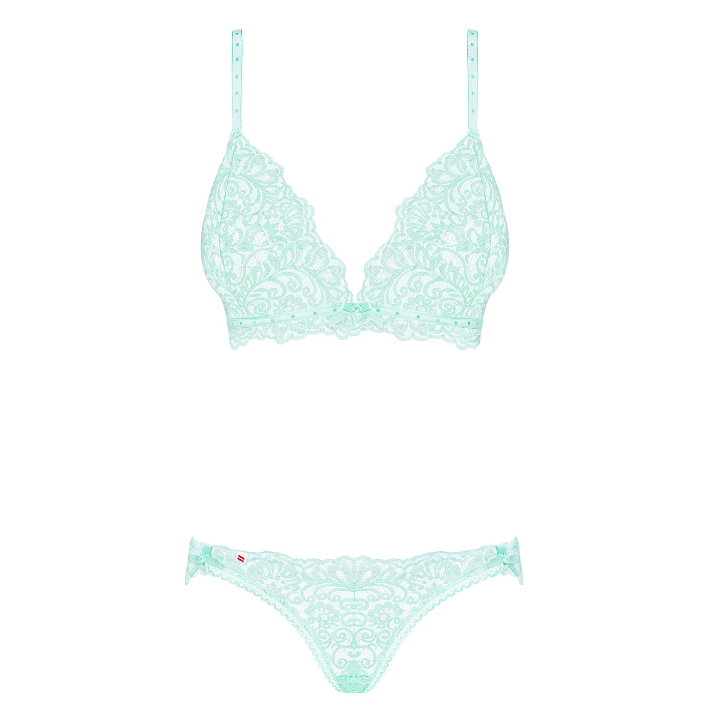 Obsessive Delicanta Set Mint Bra And Panties - UABDSM