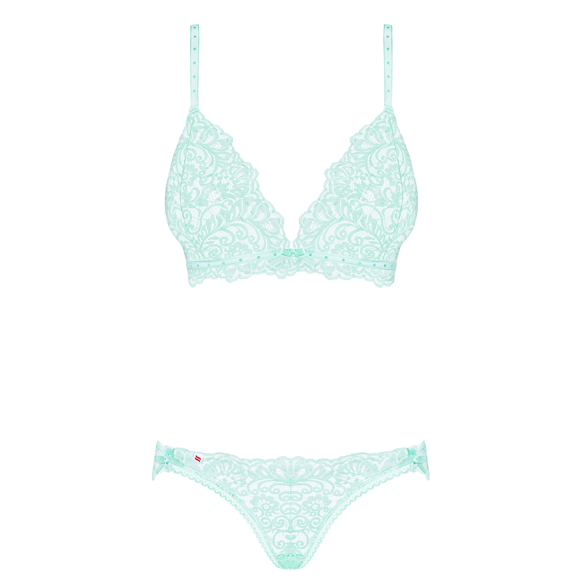 Obsessive Delicanta Set Mint Bra And Panties - UABDSM