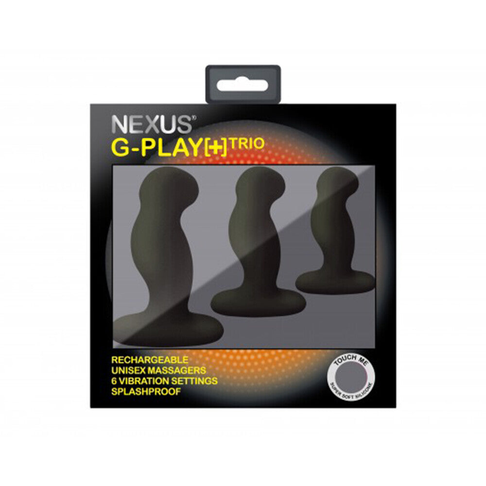 Nexus G Play Trio Vibrating Prostate Massagers Black - UABDSM