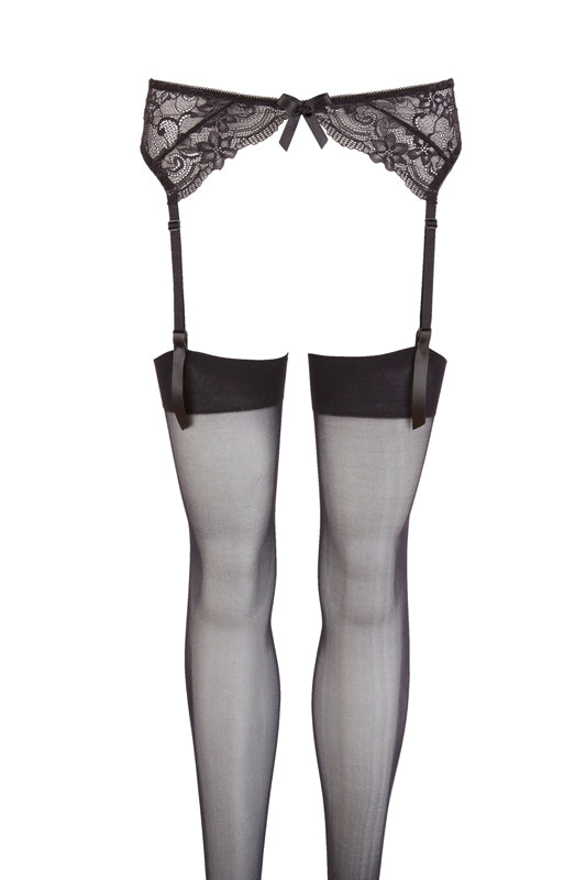 Lace Suspender Belt Black - UABDSM