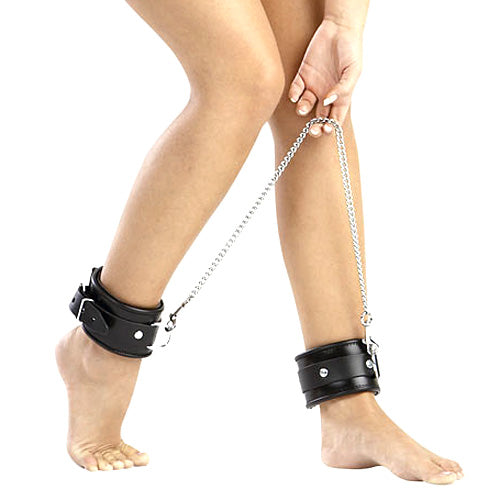 Zado Leather And Chain Ankle Leg Restraint - UABDSM