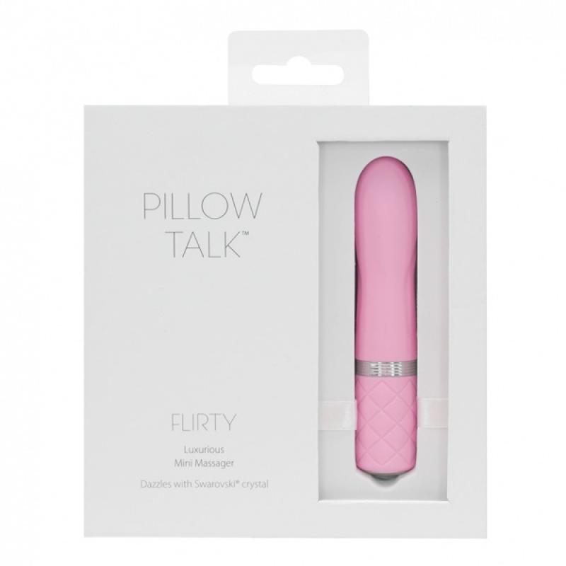 Pillow Talk Flirty Mini Vibrator - Pink - UABDSM