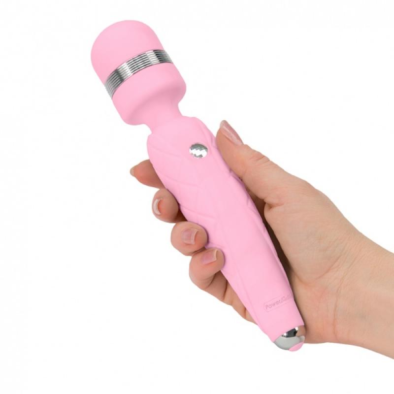 Pillow Talk Cheeky Wand Vibrator - Pink - UABDSM