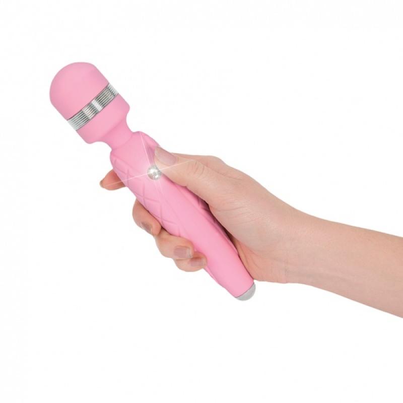 Pillow Talk Cheeky Wand Vibrator - Pink - UABDSM