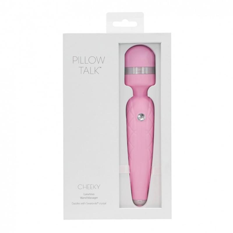 Pillow Talk Cheeky Wand Vibrator - Pink - UABDSM