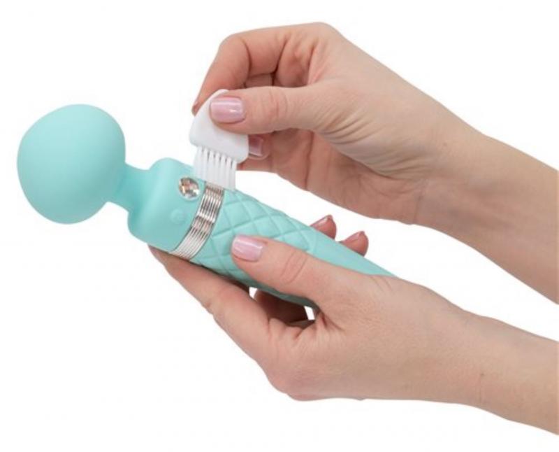 Pillow Talk - Sultry Double Vibrator - Turquoise - UABDSM