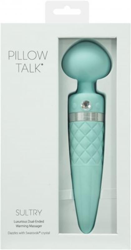 Pillow Talk - Sultry Double Vibrator - Turquoise - UABDSM