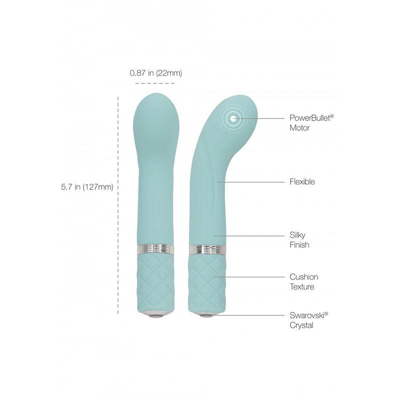 Pillow Talk Racy Mini G-Spot Vibrator - Teal - UABDSM