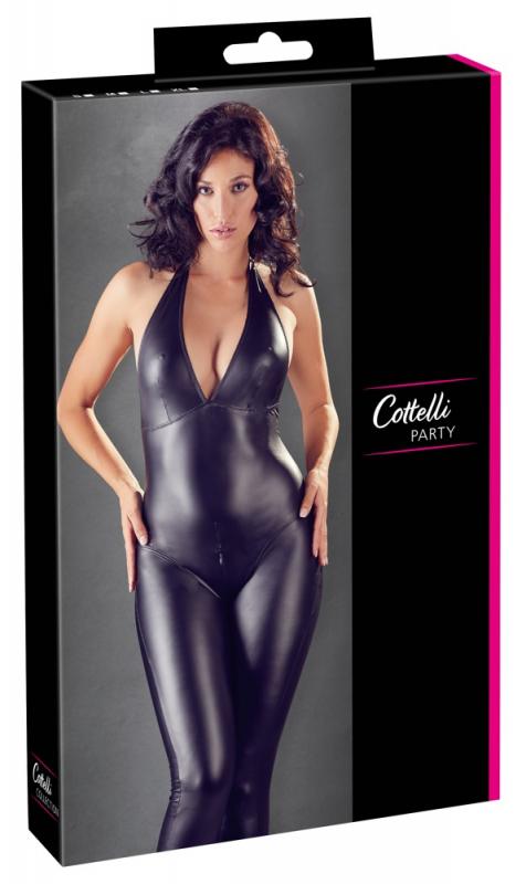 Crotchless Sexy Wetlook Catsuit - UABDSM