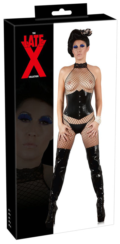 Latex Waist Cincher Black - UABDSM