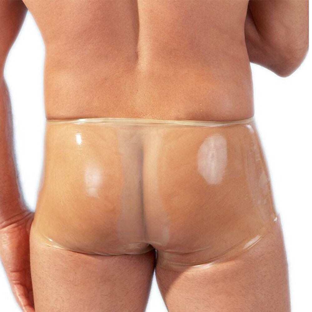 LateX Boxers With Penis Sleeve Clear - UABDSM