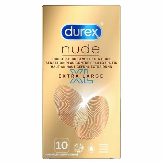 Durex Condoms Nude XL - 10 Pcs - UABDSM