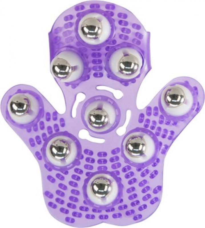 Roller Balls Massage Glove - Purple - UABDSM