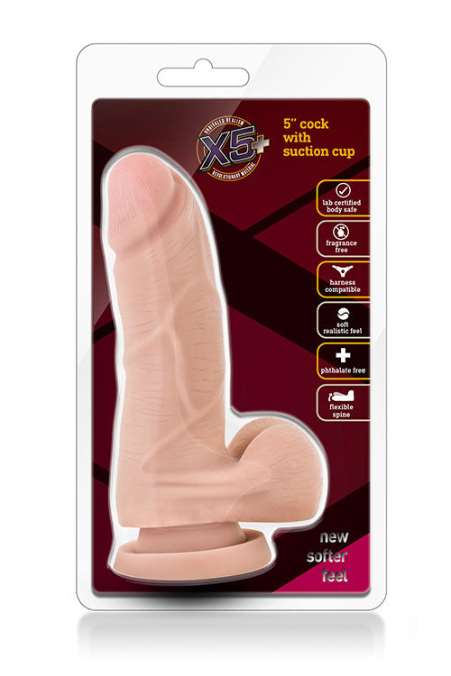 X5 Plus 5inch Cock With Suction Cup