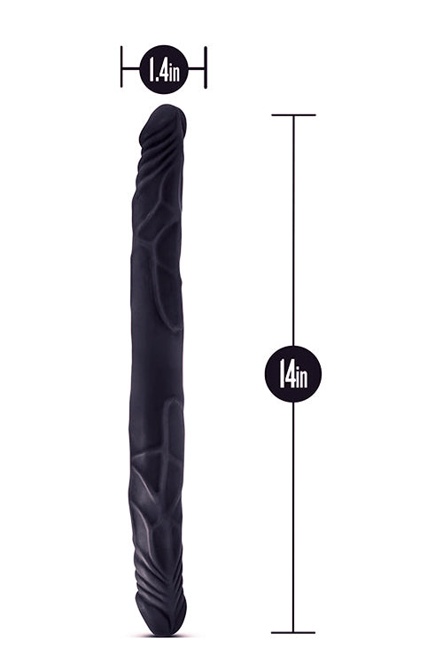 B Yours 14inch Double Dildo Black