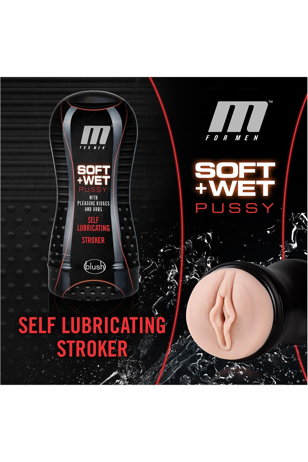 M For Men Soft And Wet Stroker Vanilla