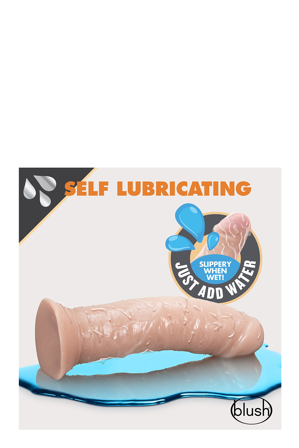 Dr. Skin 8inch Self Lubricating Dildo