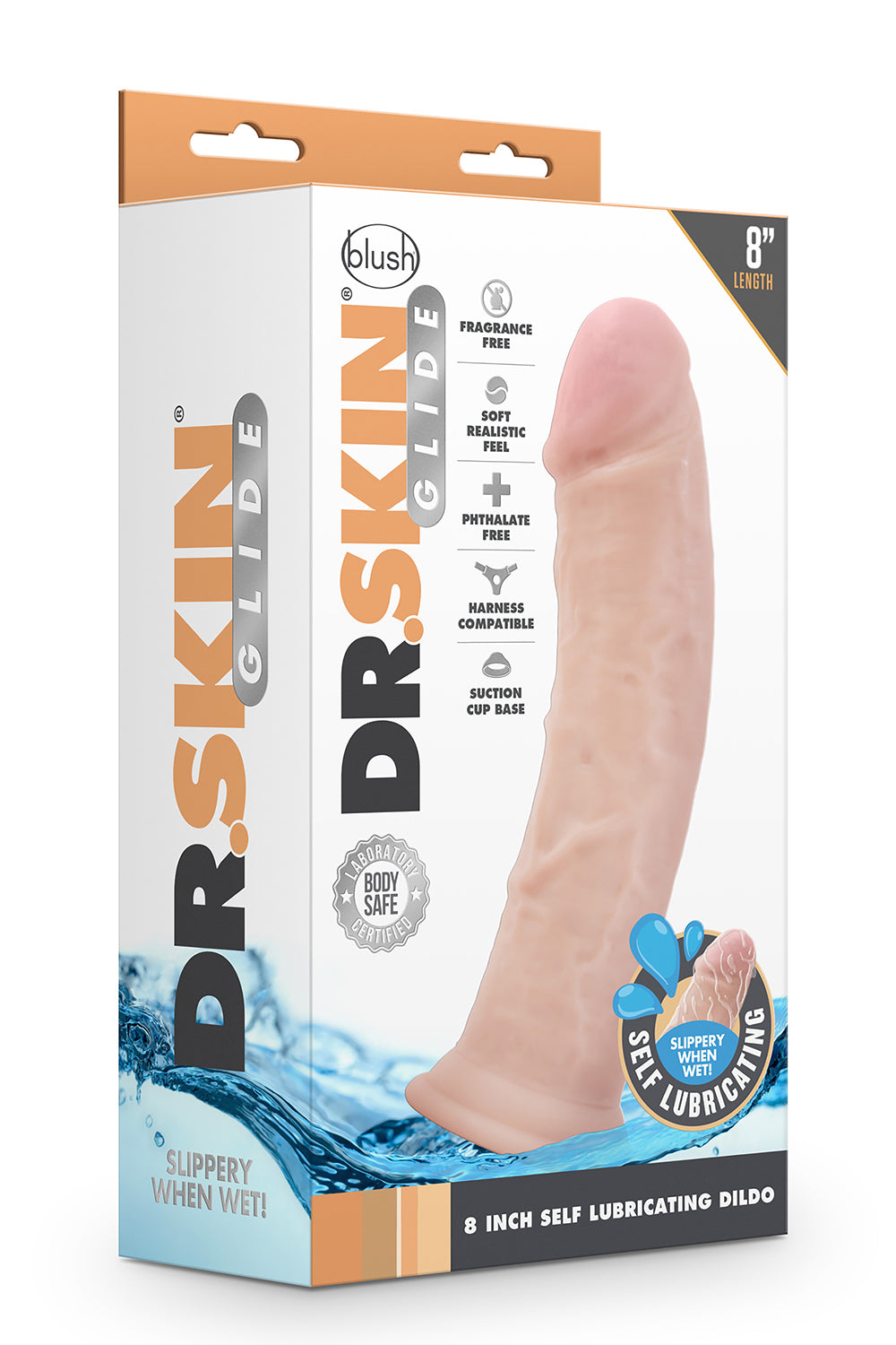 Dr. Skin 8inch Self Lubricating Dildo