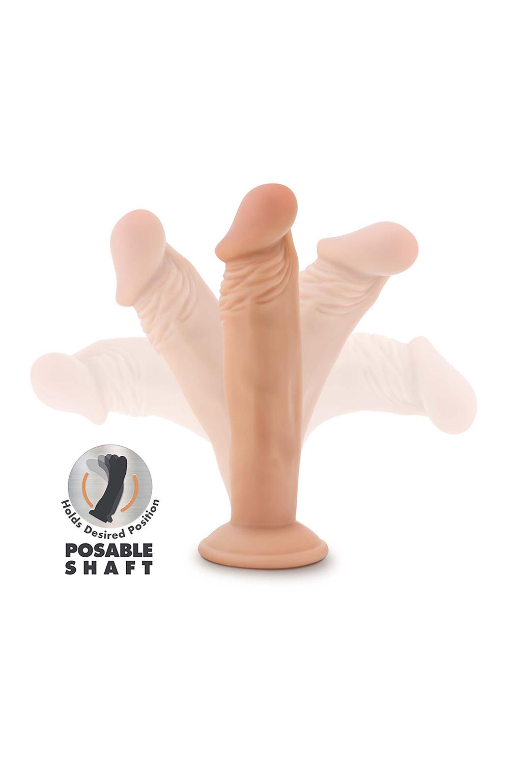 Dr. Skin Plus 6 Inch Posable Dildo Vanilla