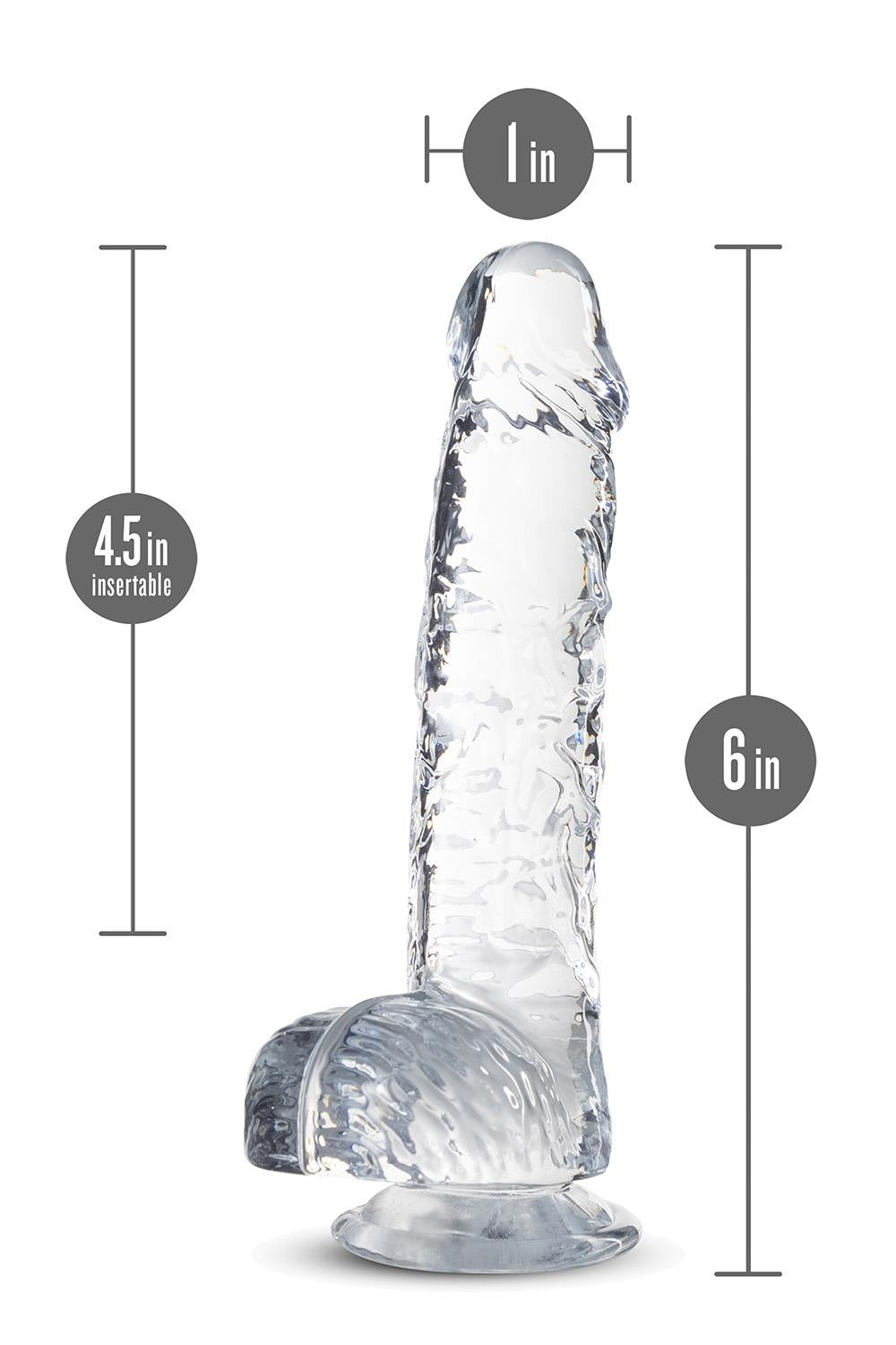 Naturally Yours  6 Crystalline Dildo  Diamond