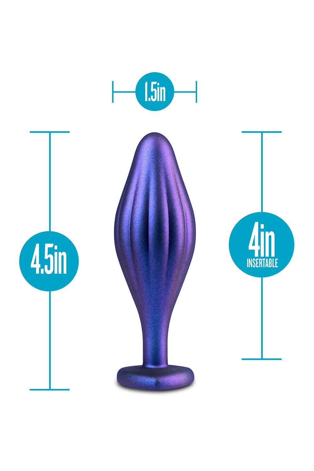 Anal Adventures Matrix Wavy Bling Plug Sapphire