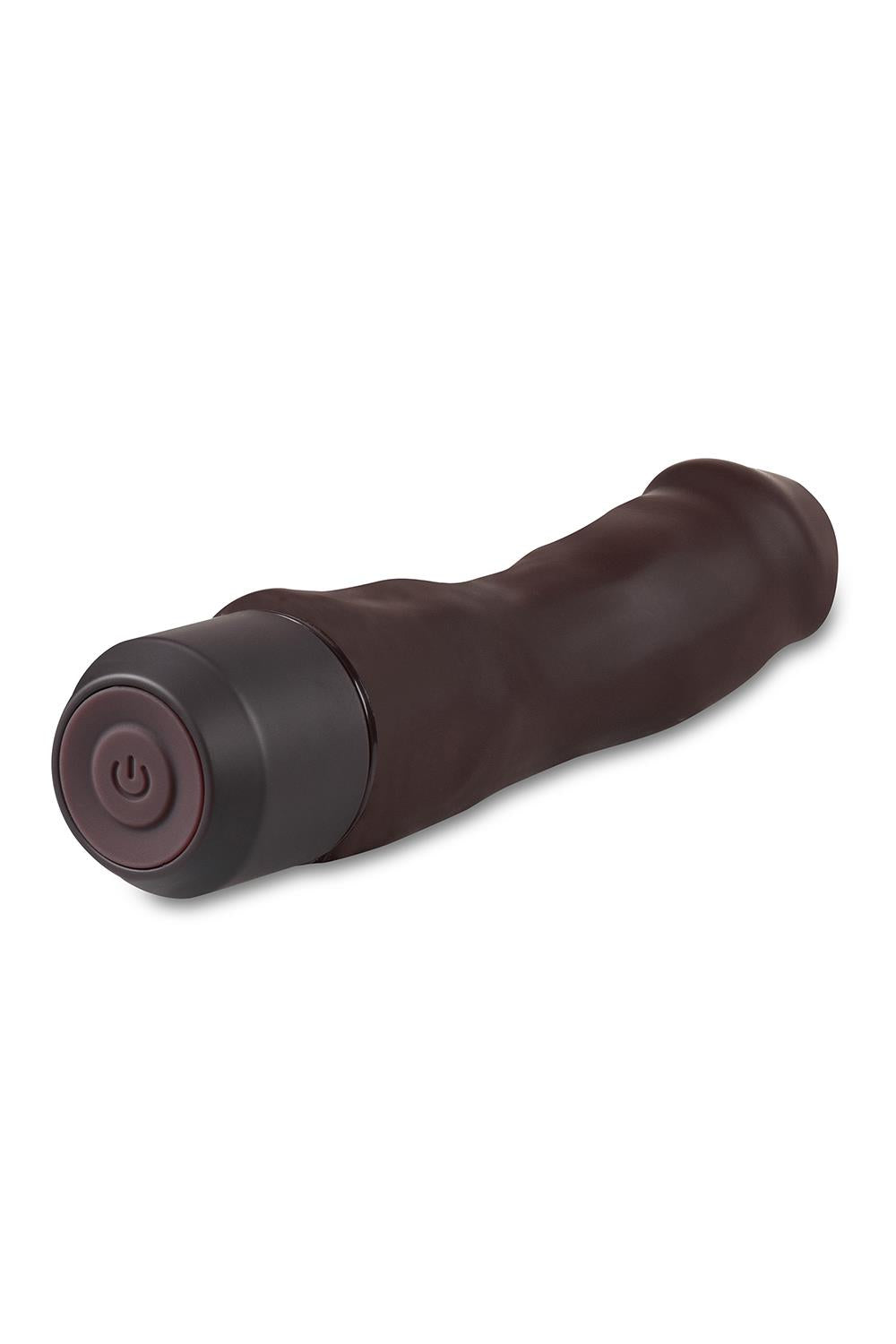 Dr. Skin Silicone – Dr. Steve 7 inch Vibrating Dildo Brown